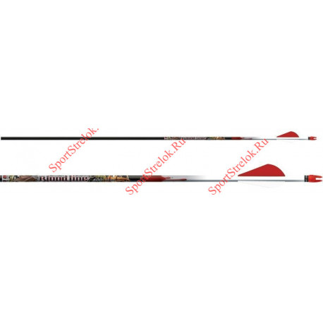 Стрелы Easton CARBON BLOODLINE 330 RED H NOCK AND HP INSERT 2" BLAZER VANES 6/PK